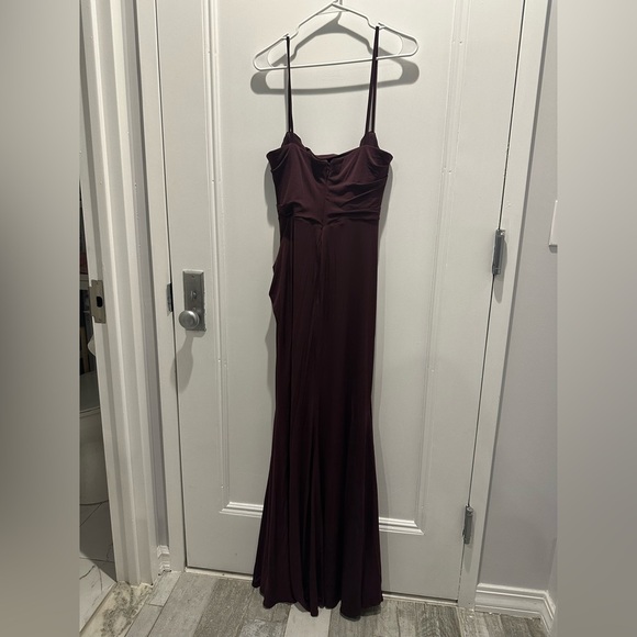 House of CB Lani Merlot Corset Maxi Dress Red - Picture 13 of 16